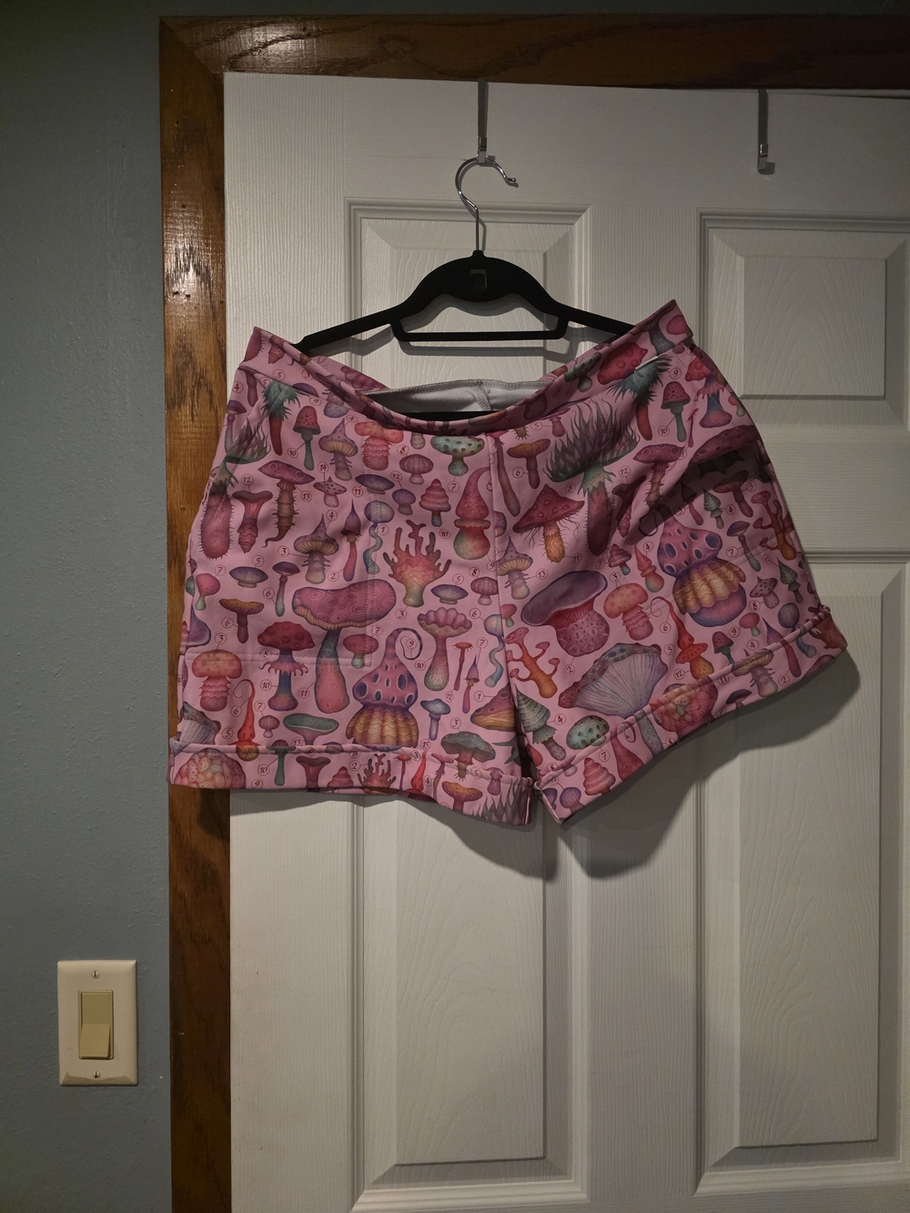 Blackmilk Pink Mushroom Funguy Shorts